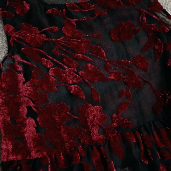 SOLD: For Love & Lemons Red & Black Dress - Picture 3 of 5